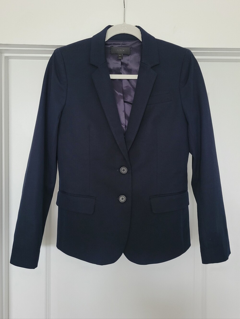 J Crew Classic Navy Two-Button Women's Blazer